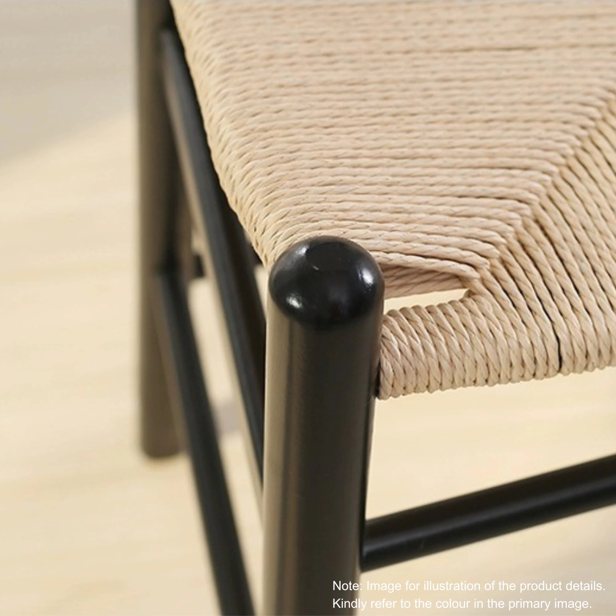 Hans Wegner Wishbone Bar Stool Replica, Natural, Set of 2