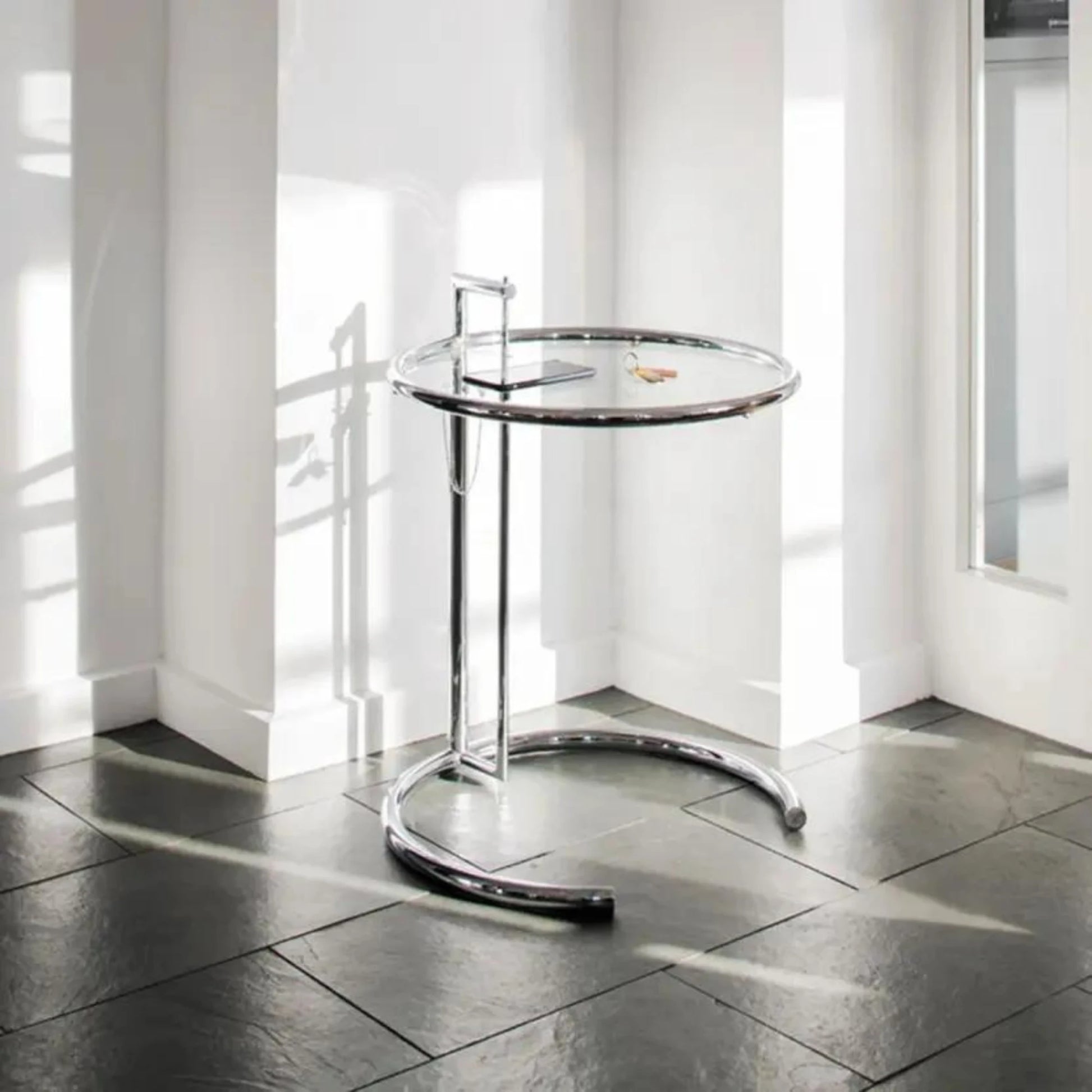 Eileen Gray Glass Side Table Replica