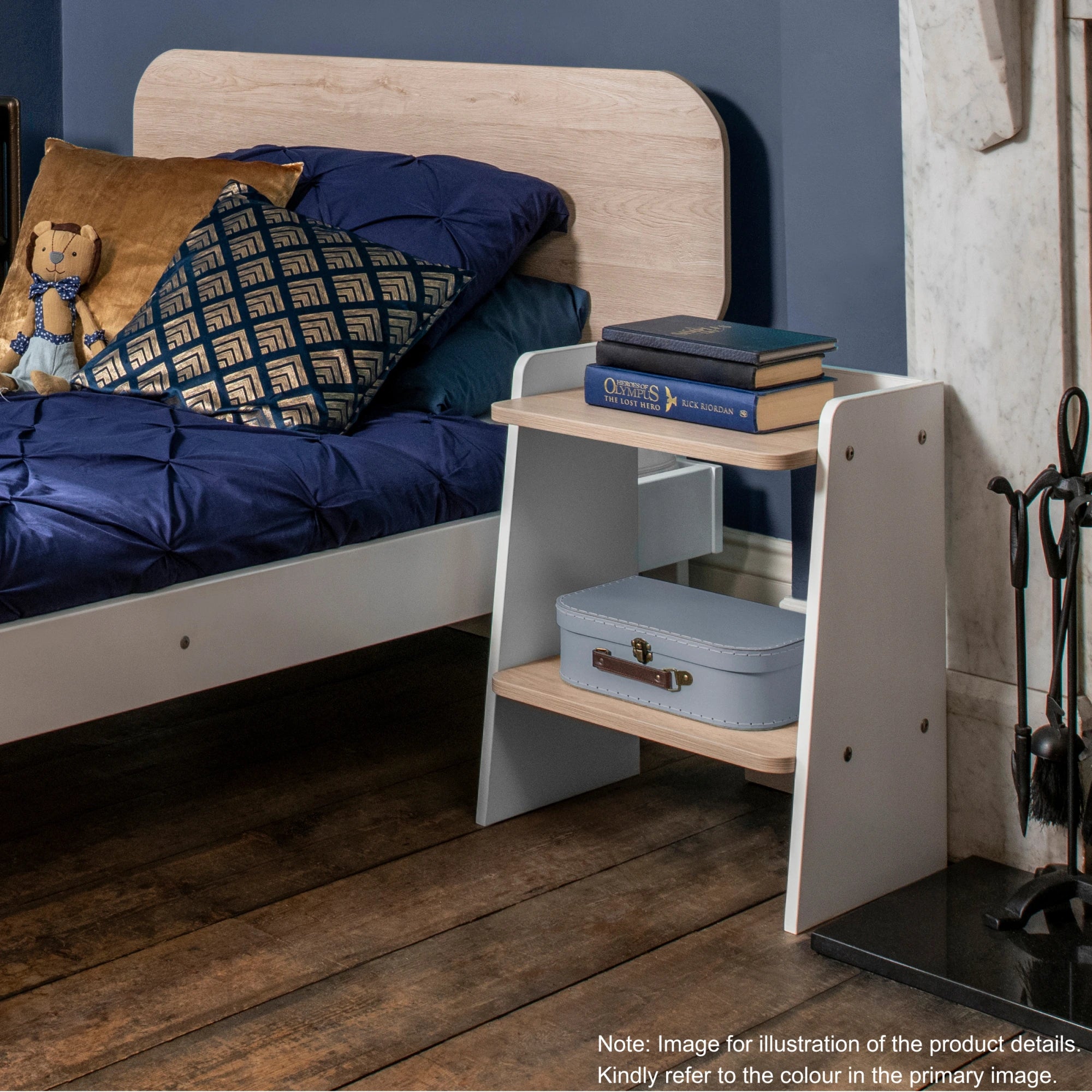 Boori Neat Kids Bedside Stand, Barley and Oak