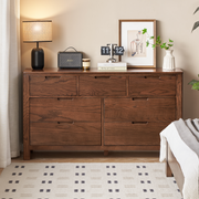 Solidwood Norway Chest of 7 Drawers, 135x40CM, Walnut