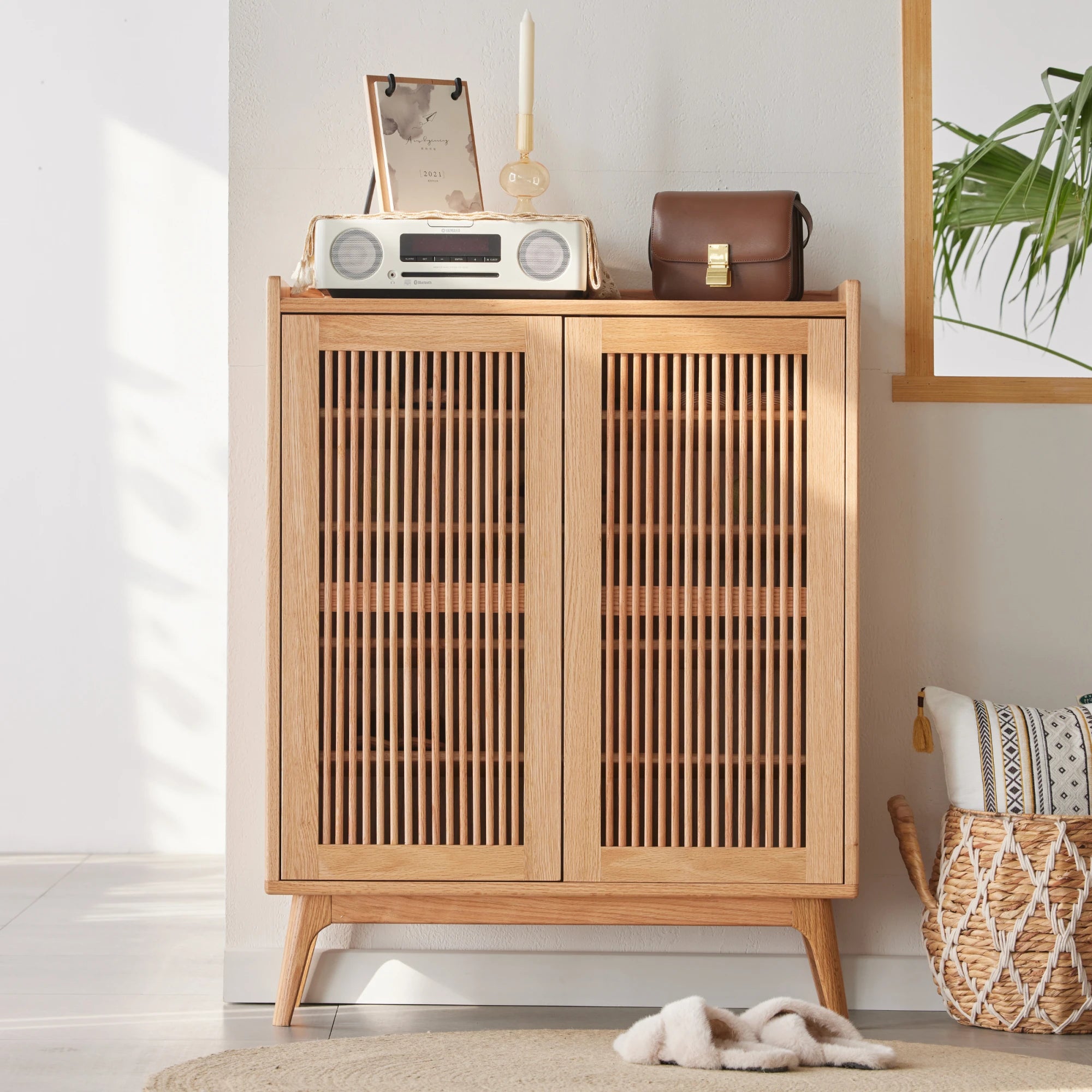 Solidwood Santa Rosa Shoe Cabinet, 0.8m